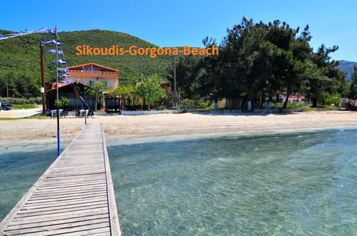 Sikoudis Gorgona Beach Скала-Рахониу Экстерьер фото
